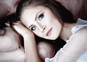 Femme avec une belle peau